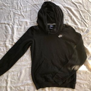 Nike black sweatshirt with cowl neck and hood